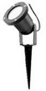 Aluminium spotlight for gardens